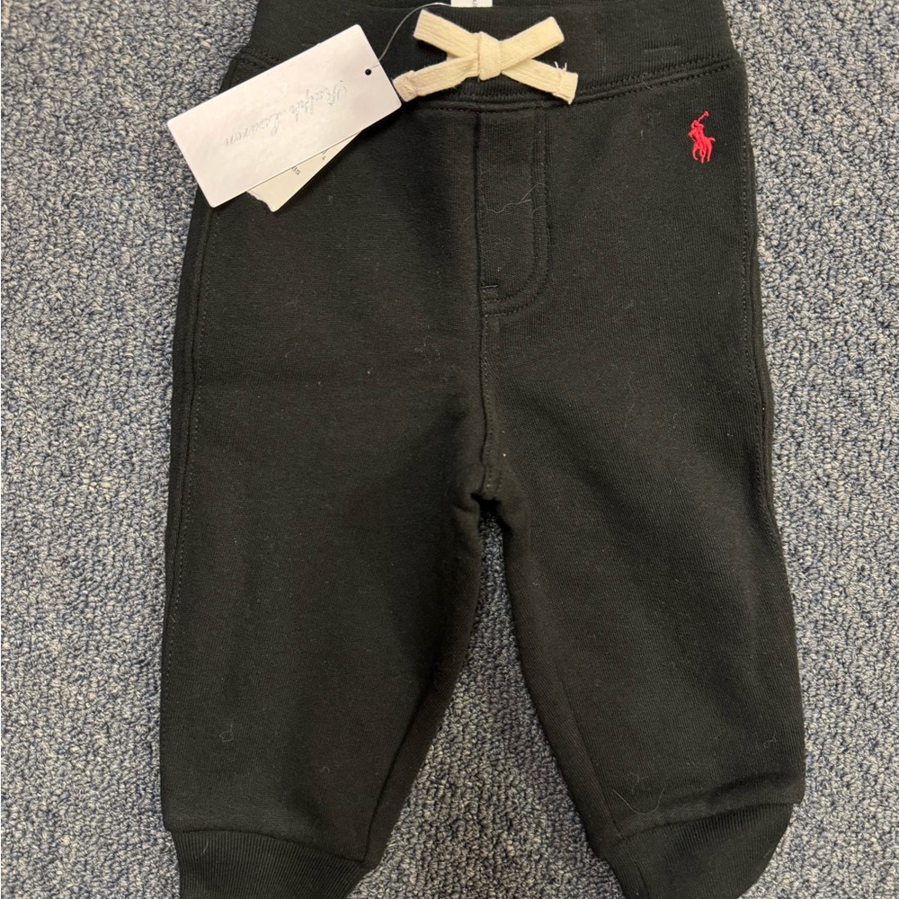 Ralph Lauren Black Baby Jogger Pants